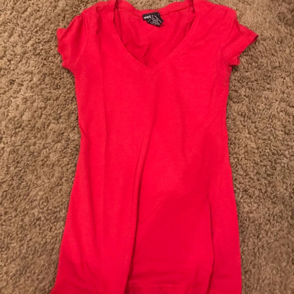 Red v neck